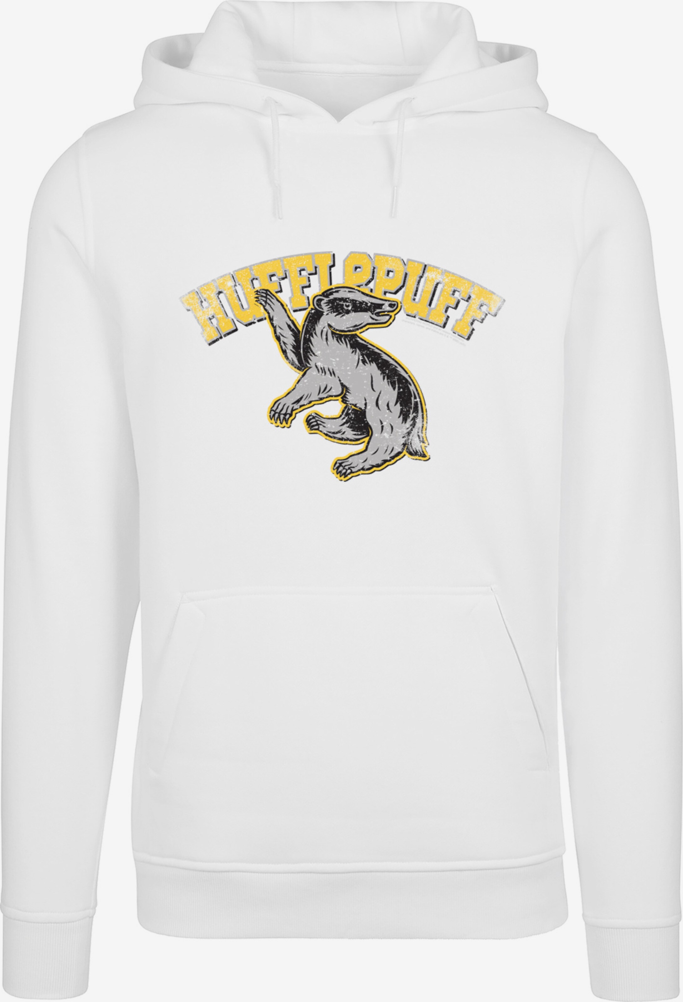 F4NT4STIC Sweatshirt 'Harry Potter Hufflepuff Sport Emblem' in Wit | ABOUT  YOU