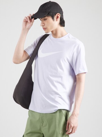T-Shirt 'Swoosh' Nike Sportswear en violet : devant