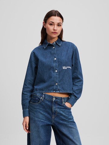 KARL LAGERFELD JEANS Blouse in Blue: front