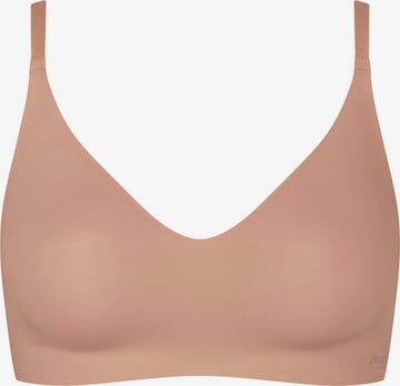 SLOGGI BH ' ZERO Microfibre 2.0 Bralette ' in Beige: voorkant