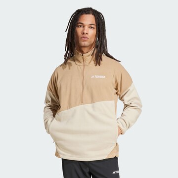ADIDAS TERREX Sportsweatshirt 'Multi' in Beige: Vorderseite