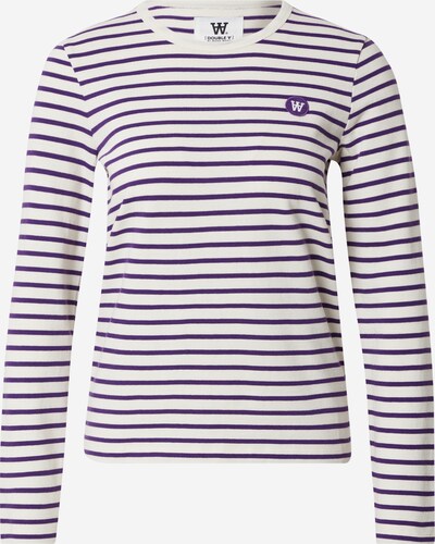 WOOD WOOD Camiseta 'Moa' en lila / blanco, Vista del producto