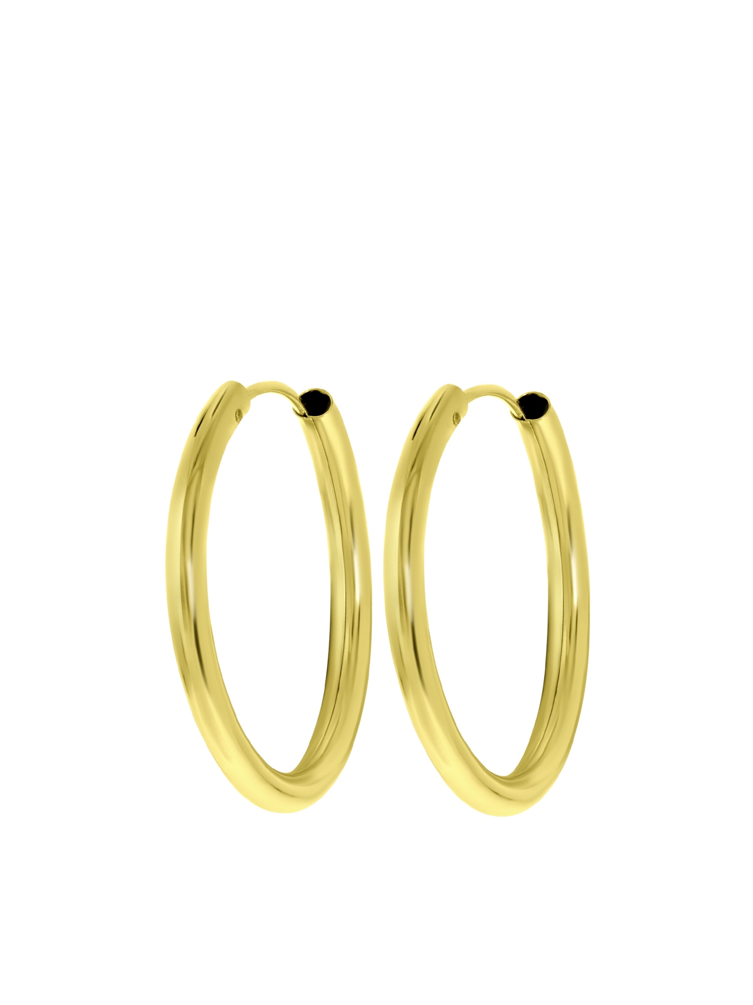 Lucardi Oorbellen 'Klassisch' in Goud: voorkant