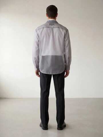 ARMIE Comfort fit Overhemd 'The Jacob Organza' in Grijs