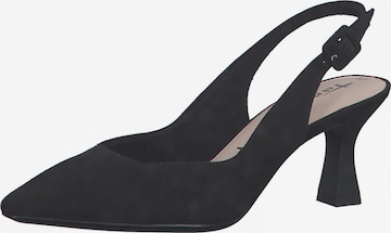 TAMARIS - Sapatos abertos atrás em preto: frente