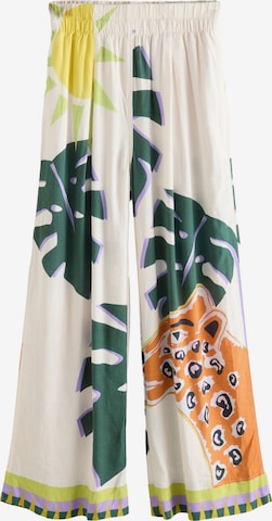 NextWide Leg/ Široke nogavice Hlače - bijela boja: prednji dio