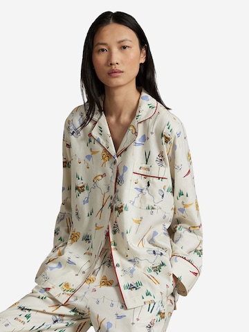 Polo Ralph Lauren Pyjama ' Cozy Flannel ' in Beige