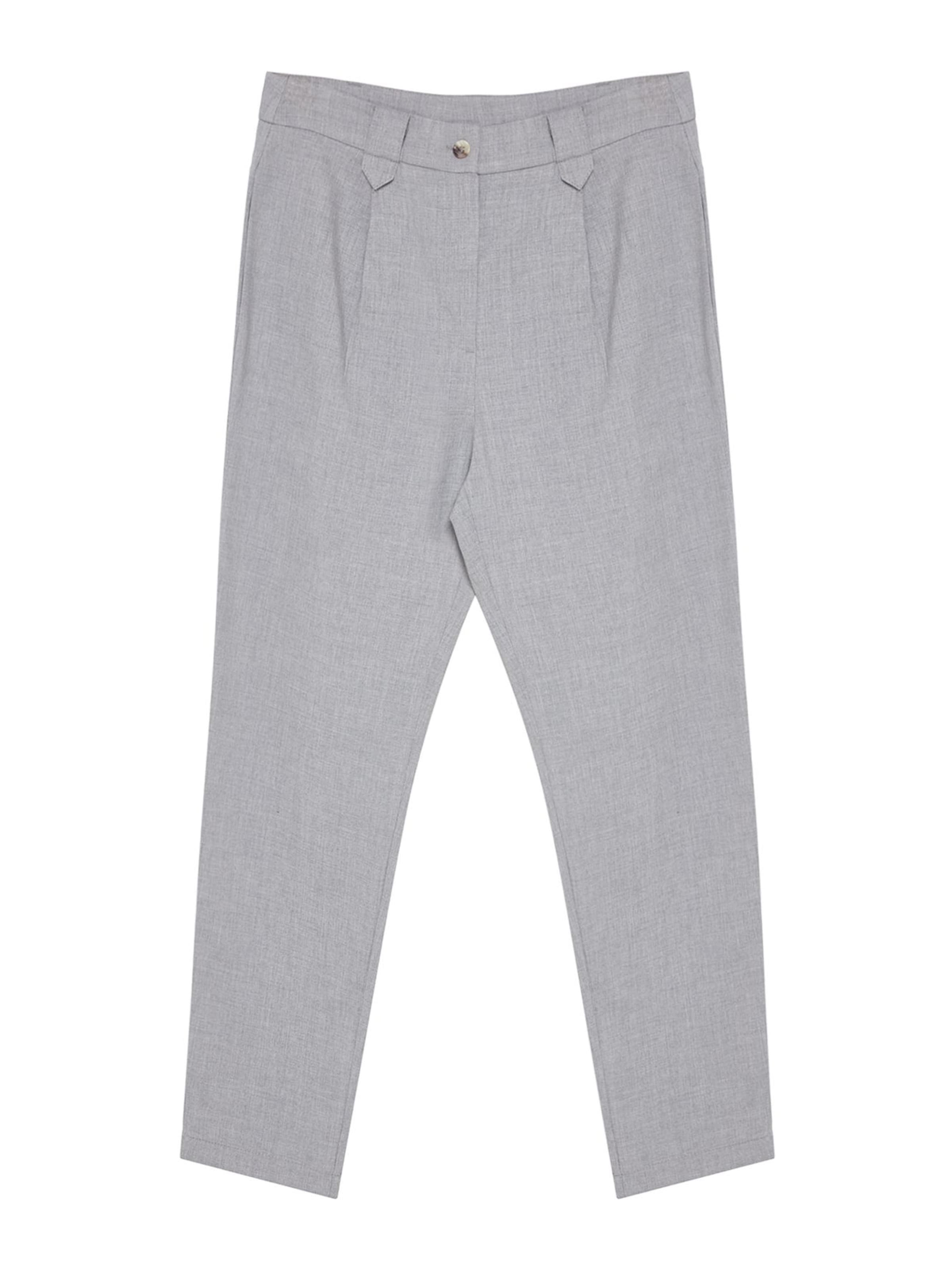 Trendyol Regular Bandplooibroek in Groen: voorkant