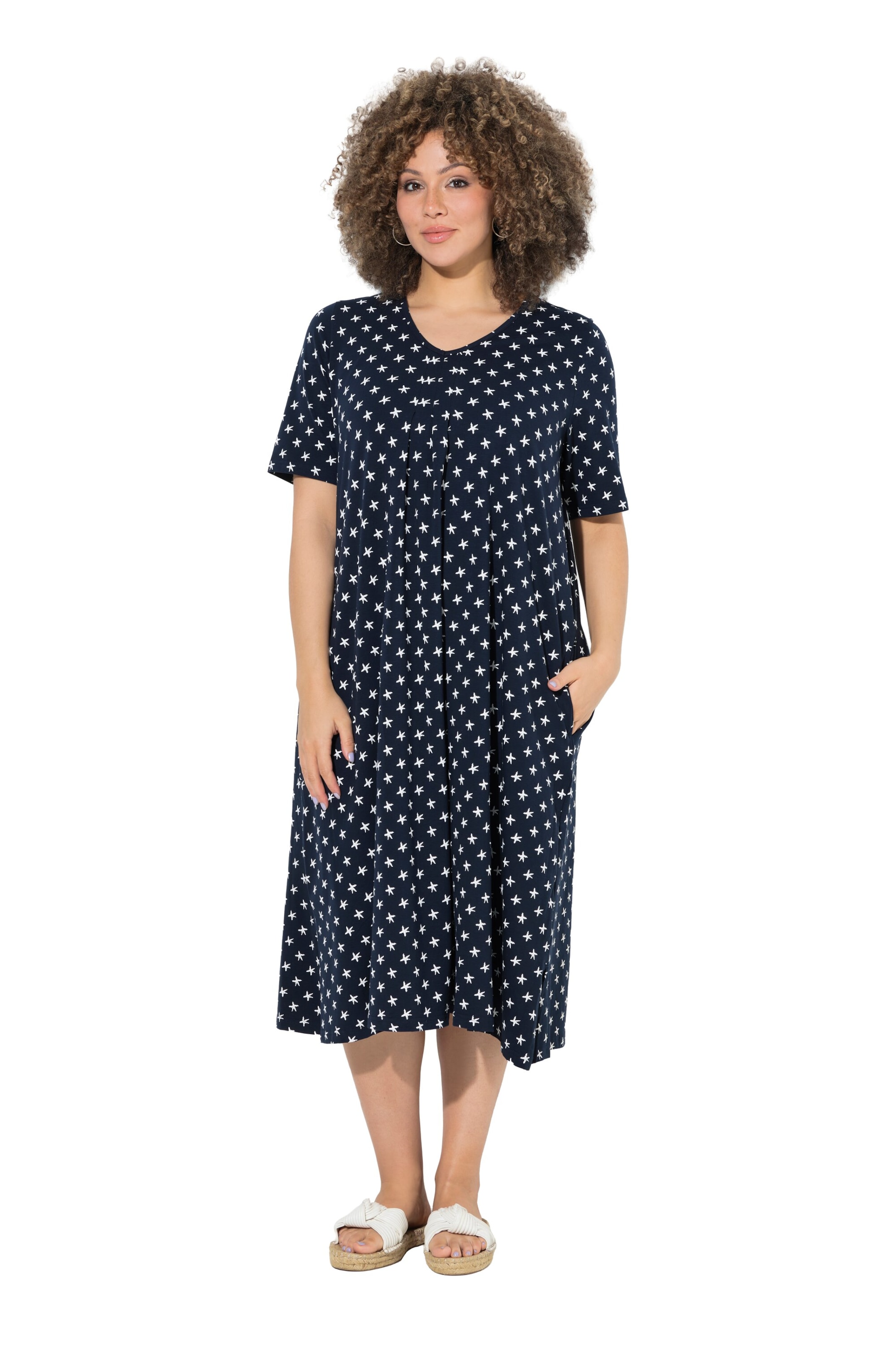 Ulla Popken Dress in Blue: front