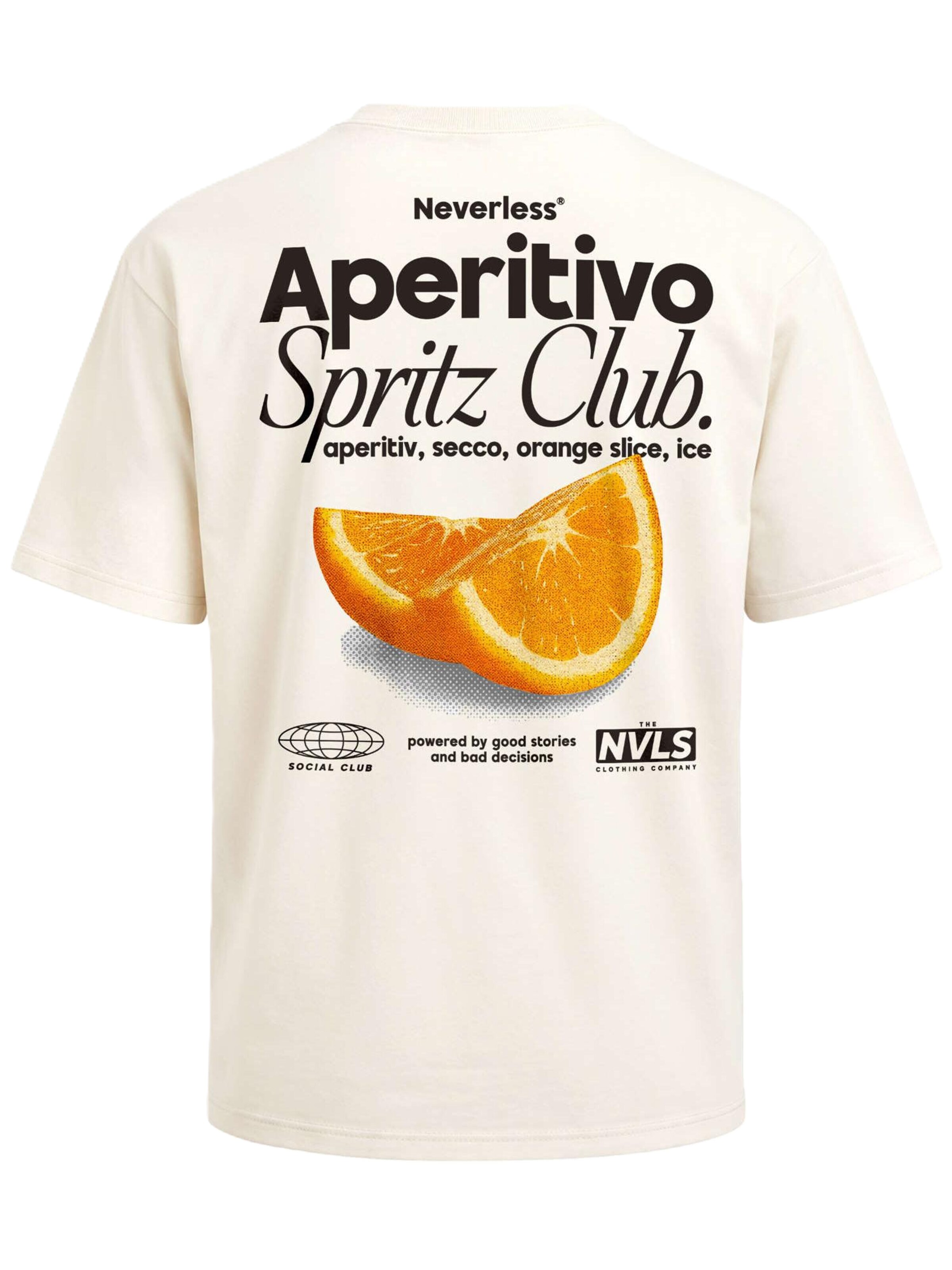 Neverless Shirt 'Aperitivo' in Beige