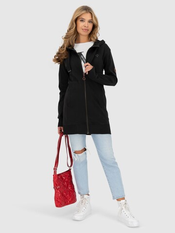 alife & kickin Sweatjacke 'JasinaAK' in Schwarz