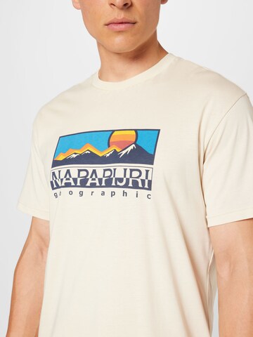 NAPAPIJRI T-shirt 'FREESTYLE' i beige