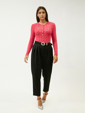 Effilé Pantalon à pince Influencer en noir
