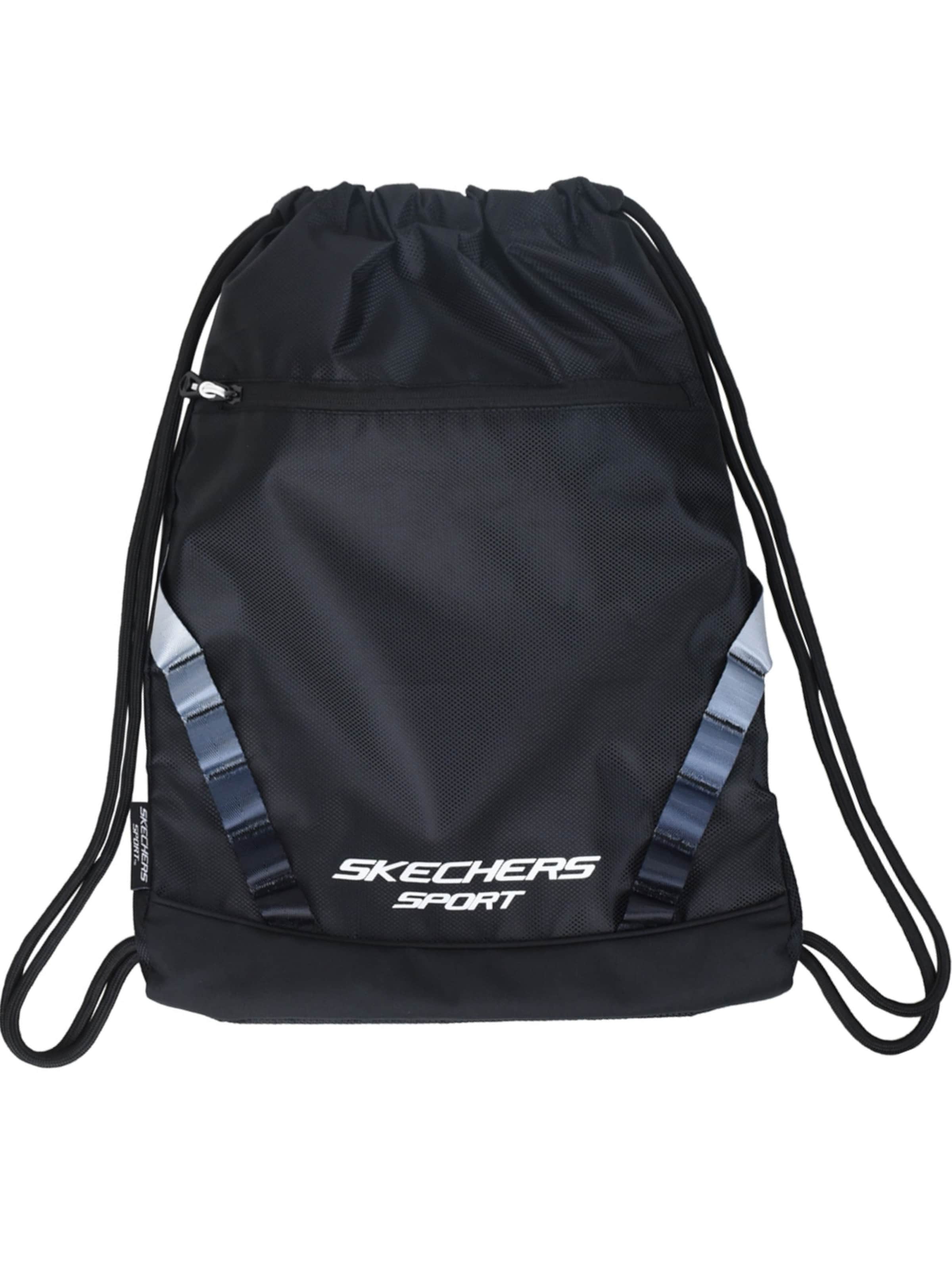 SKECHERS Gymtas 'Skechers Vista Cinch Bag' in Zwart: voorkant