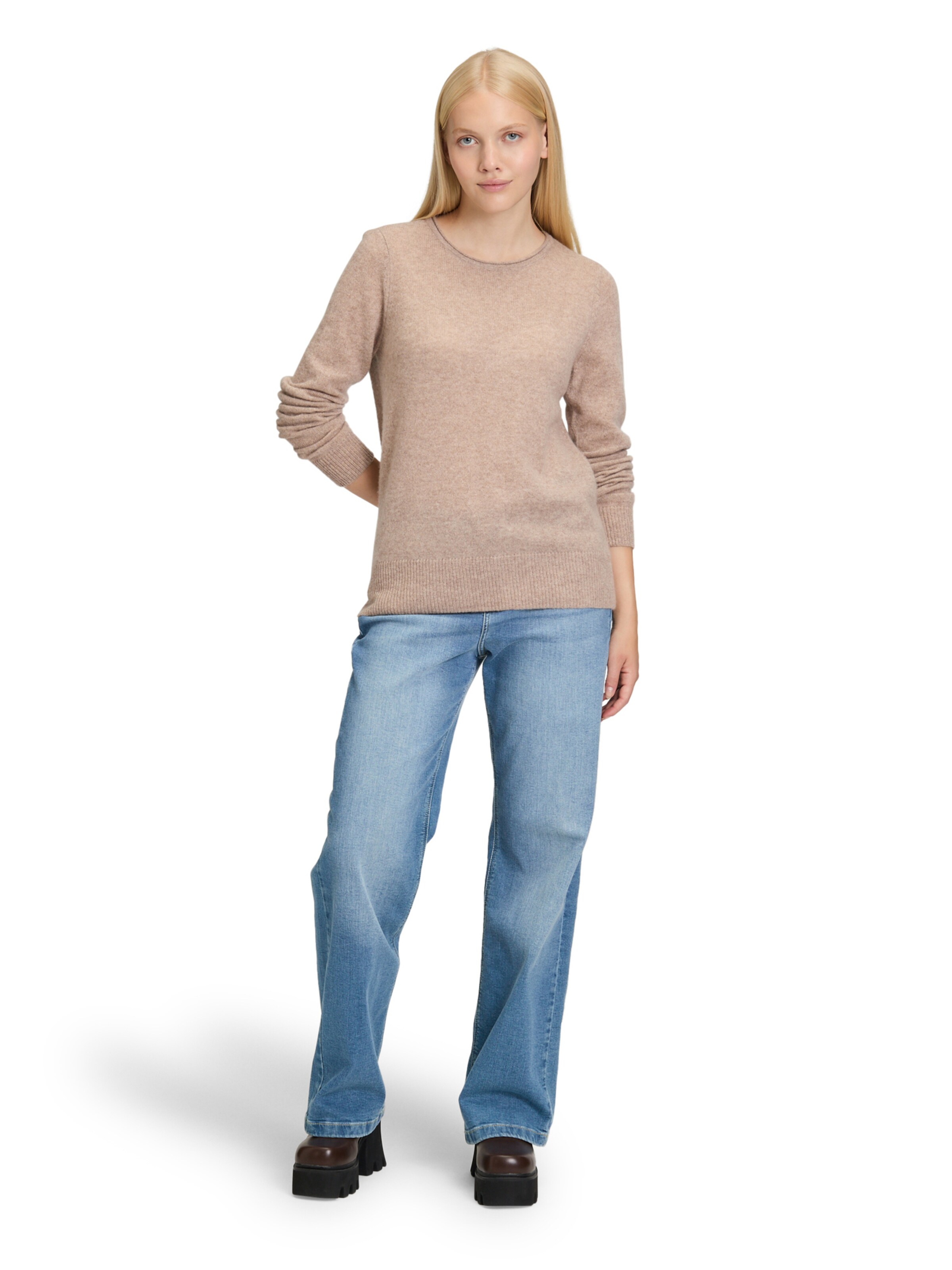 Cartoon Sweater in Beige