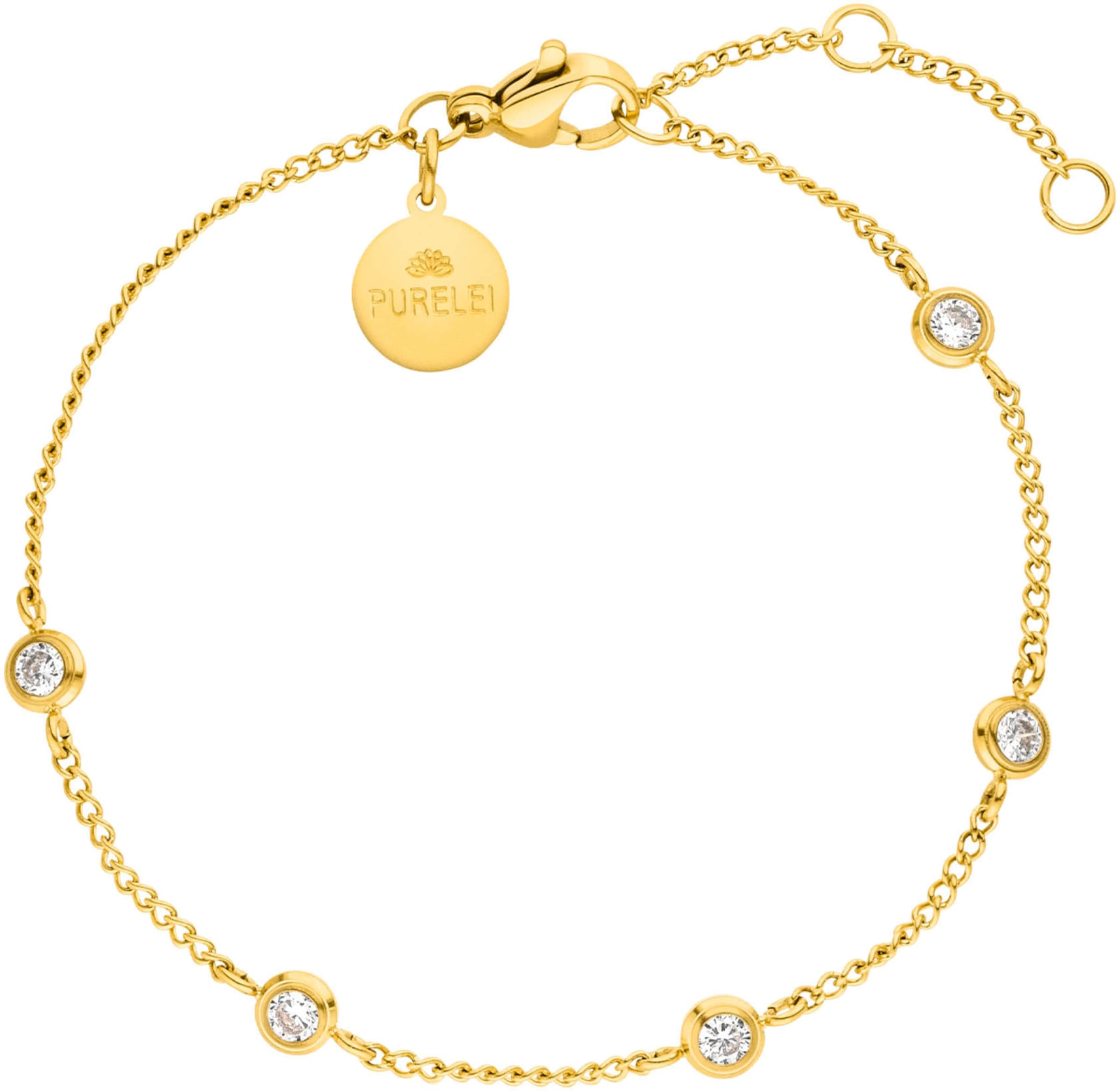 PURELEI Armband 'Spotlight' in Gold: Vorderseite