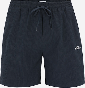 Les Deux Sportbadeshorts 'Stan Seersucker 2.0' in Blau: predná strana