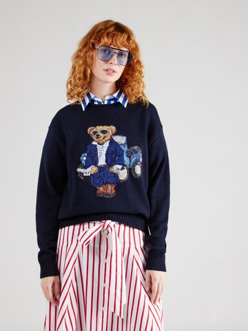 Pull-over Polo Ralph Lauren en bleu : devant