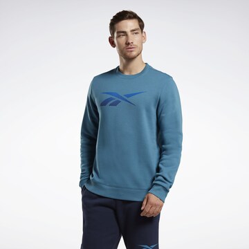 Reebok Athletic Sweatshirt in Blue: front