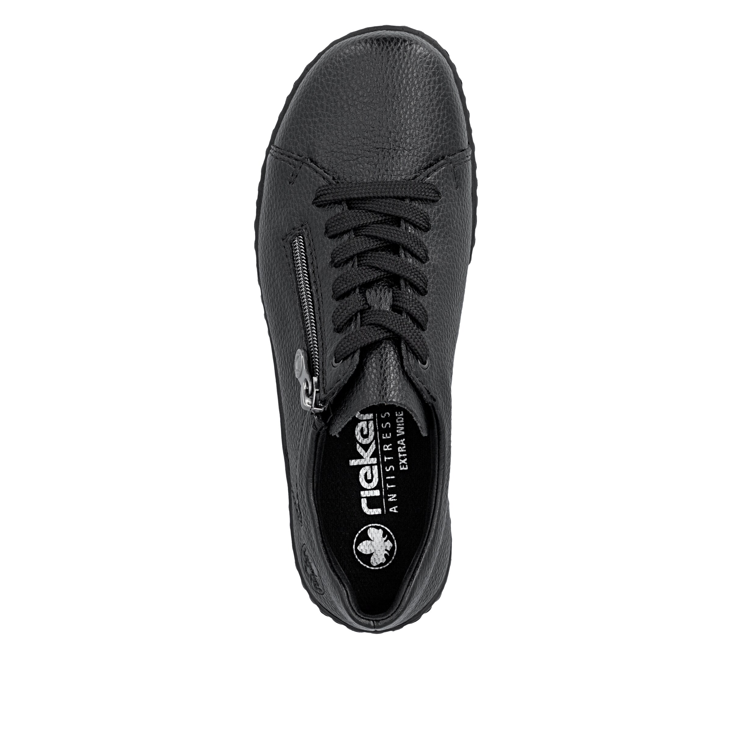 Chaussure à lacets Rieker en noir
