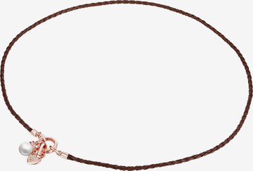 Lulu & Jane Necklace in Brown: front