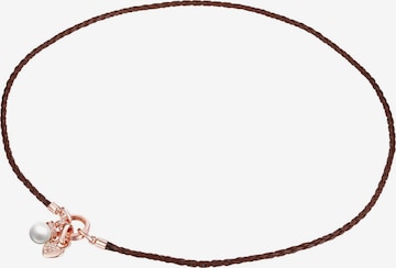 Lulu & Jane Necklace in Brown: front