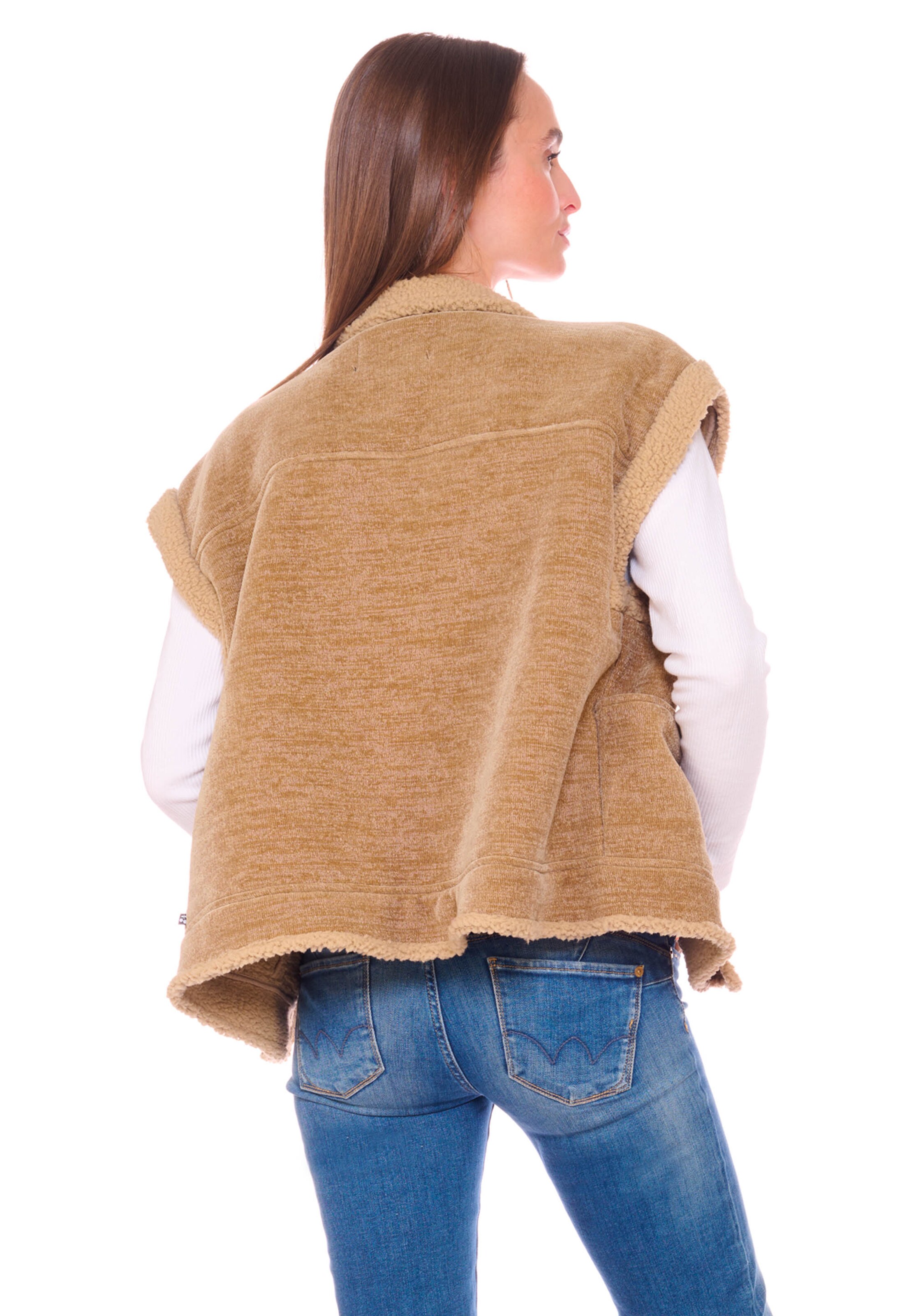 Gilet 'Fuji' Le Temps Des Cerises en beige