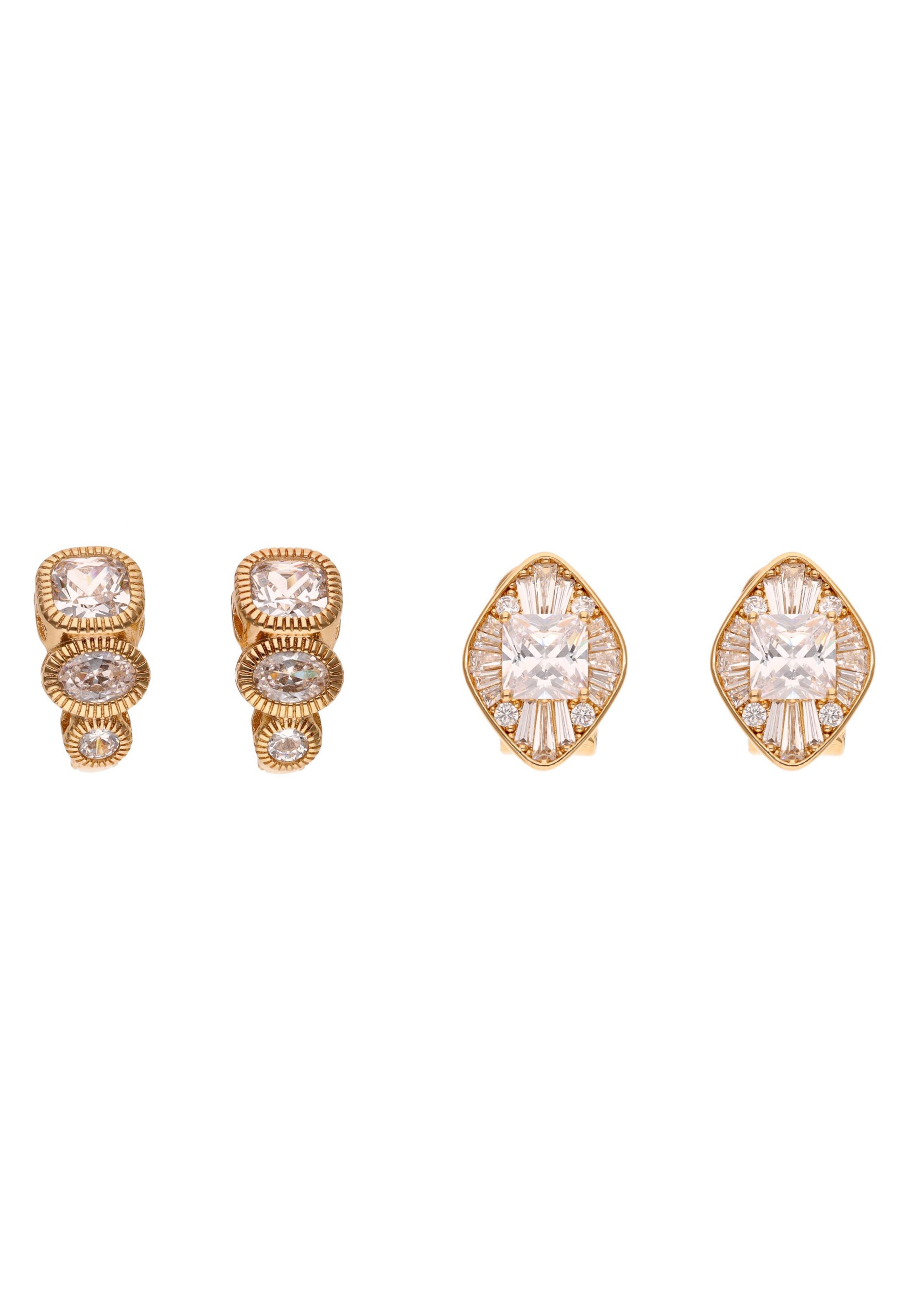 faina Earrings in Gold: front