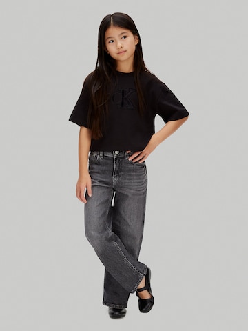 Calvin Klein Jeans Shirt 'Boxy Logo' in Black