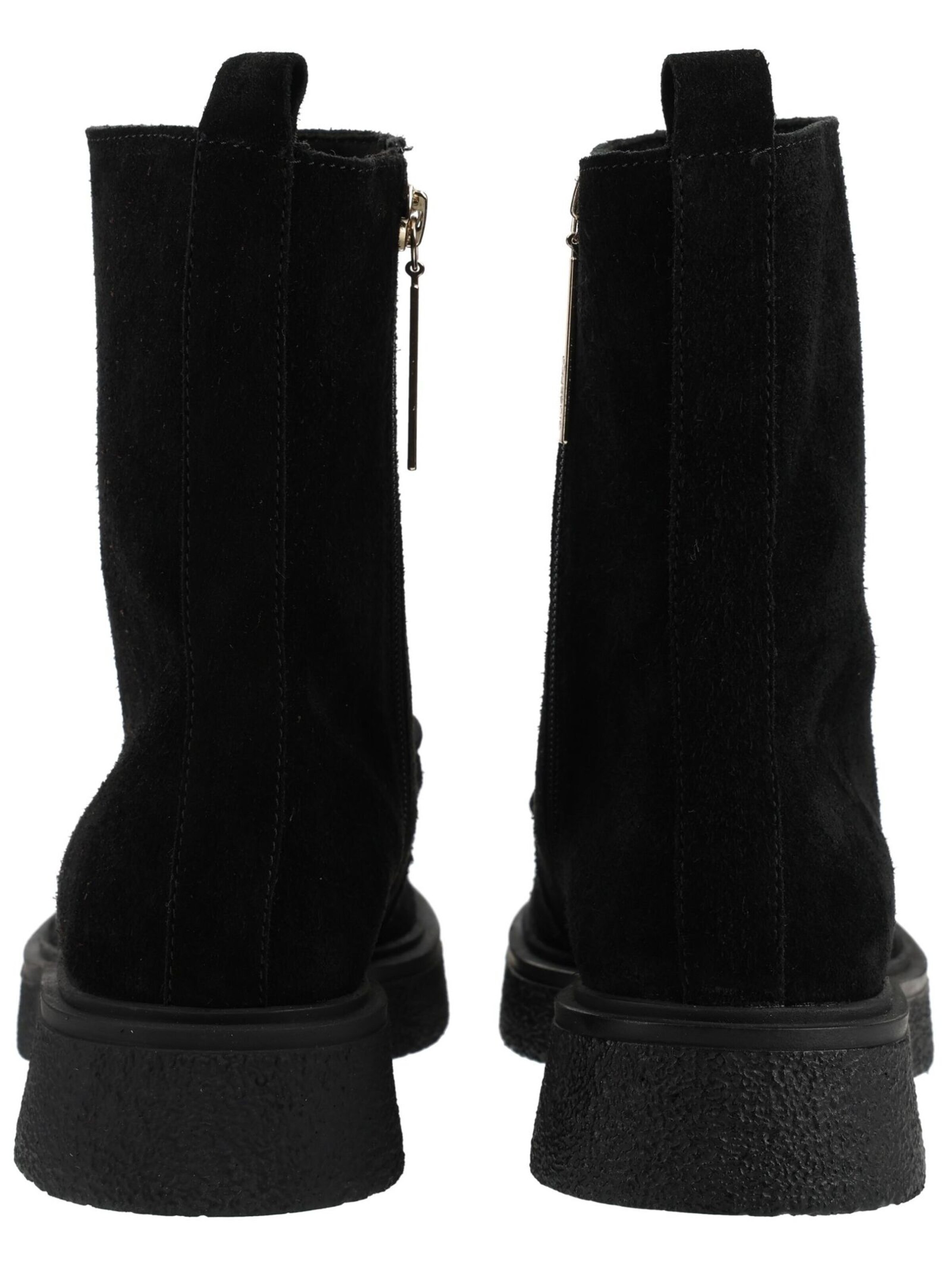 GIOSEPPO Lace-Up Ankle Boots in Black