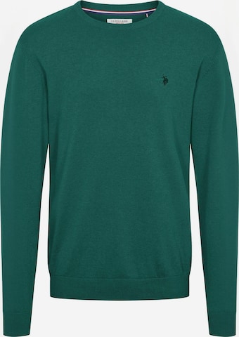 U.S. POLO ASSN. Pullover ' UMAdair ' in Grün: Vorderseite