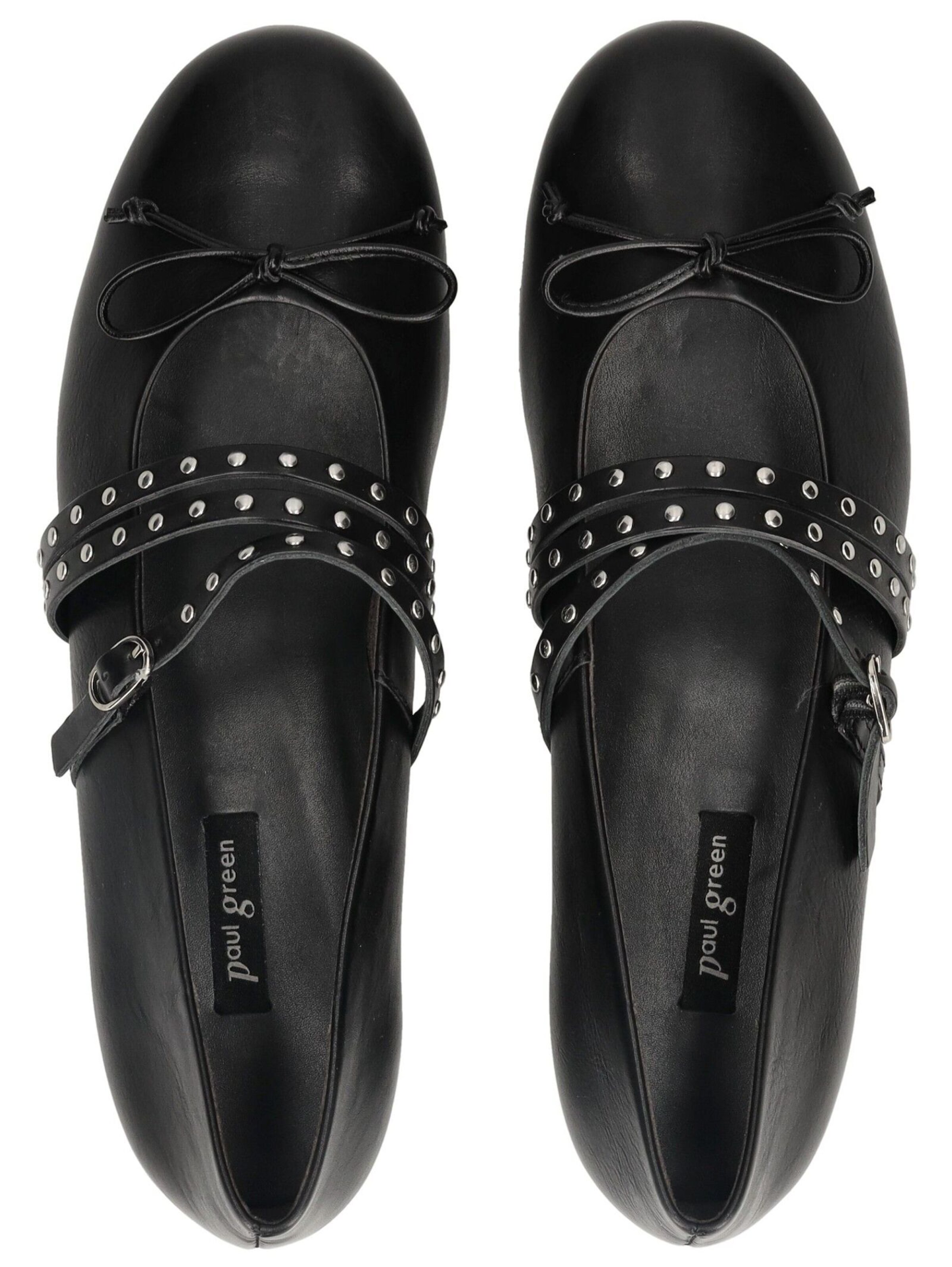 Paul Green Strap ballerina in Black