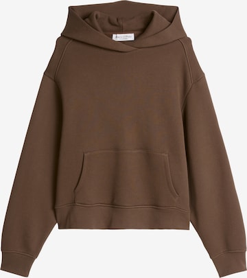 Sweat-shirt Marc O'Polo en marron : devant