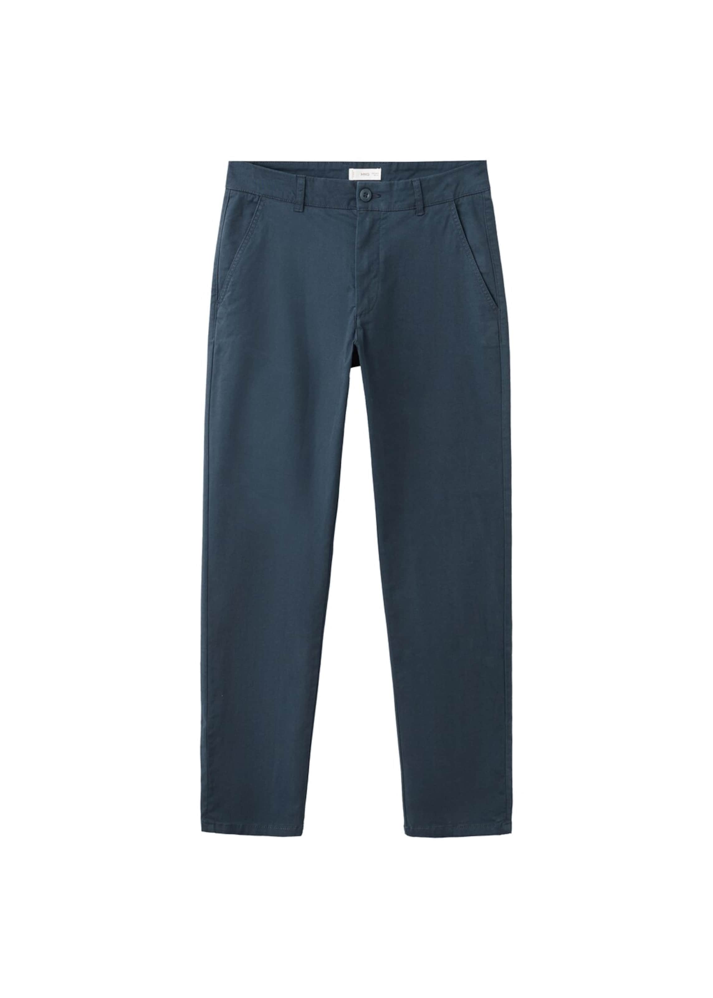 MANGO TEEN Regular Pants in Blue: front