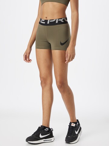 NIKE Skinny Sporthose in Grün: predná strana