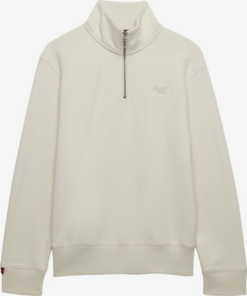 Superdry Sweatshirt 'Essential' in Weiß: Vorderseite