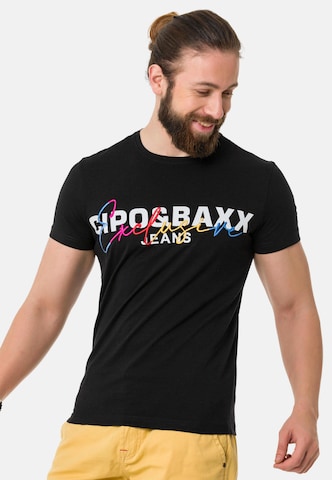 CIPO & BAXX T-Shirt in Schwarz