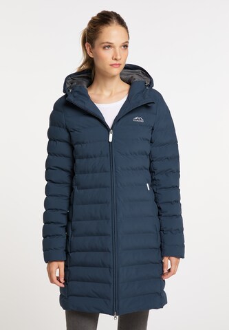 ICEBOUND Winter Coat in Blue: front