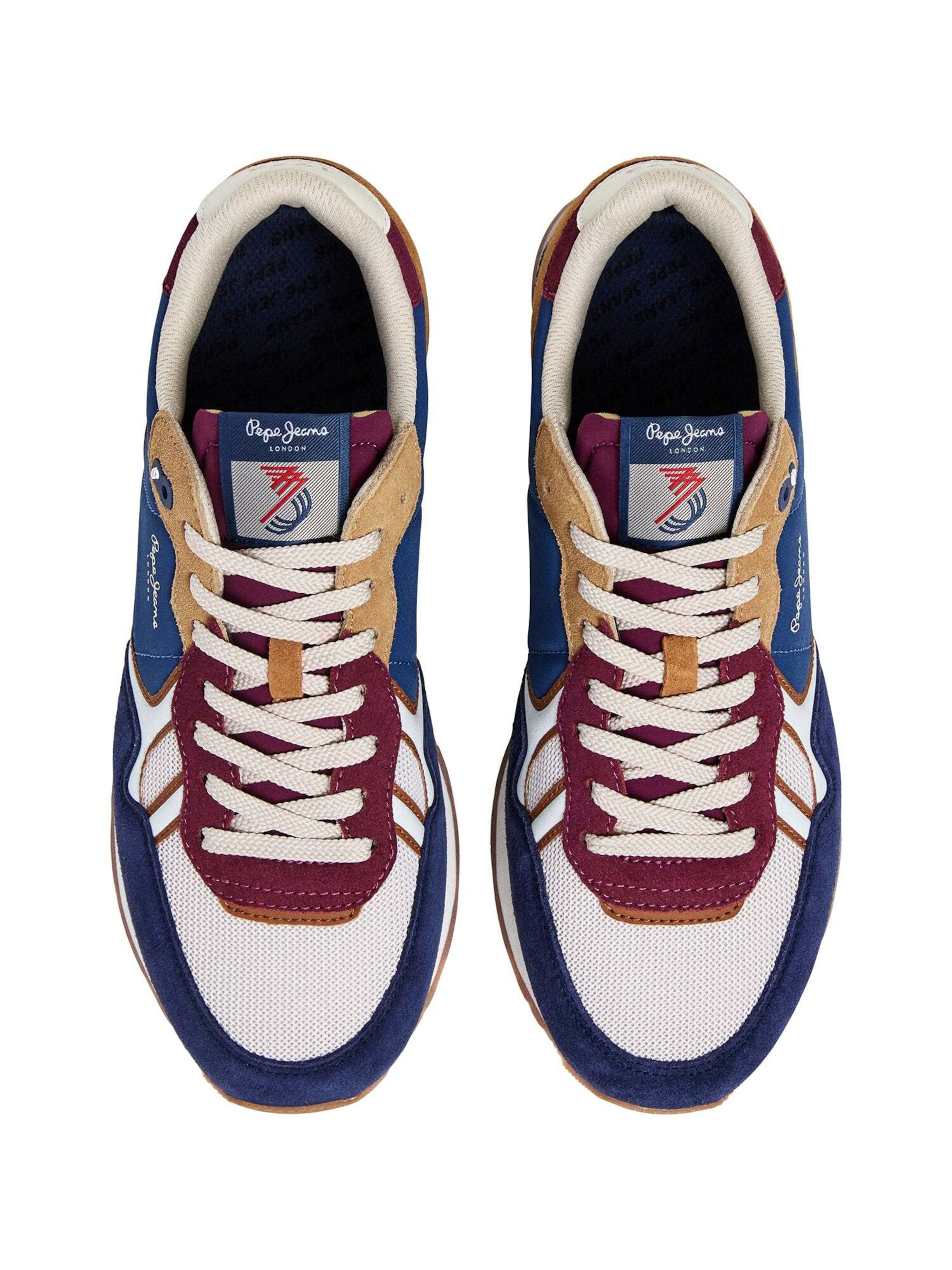 Sneaker bassa 'Brit Back M' di Pepe Jeans in blu