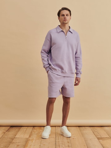 Sweat-shirt 'Stefan' DAN FOX APPAREL en violet