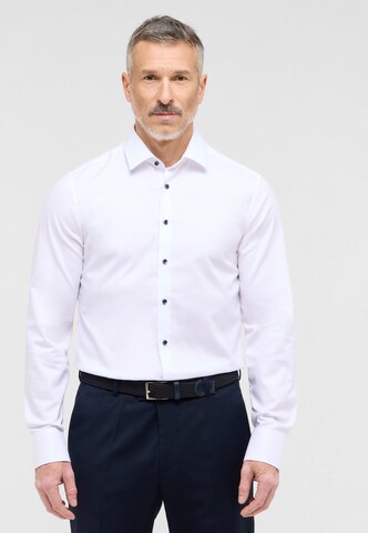 ETERNA Slim fit Business shirt in White: front
