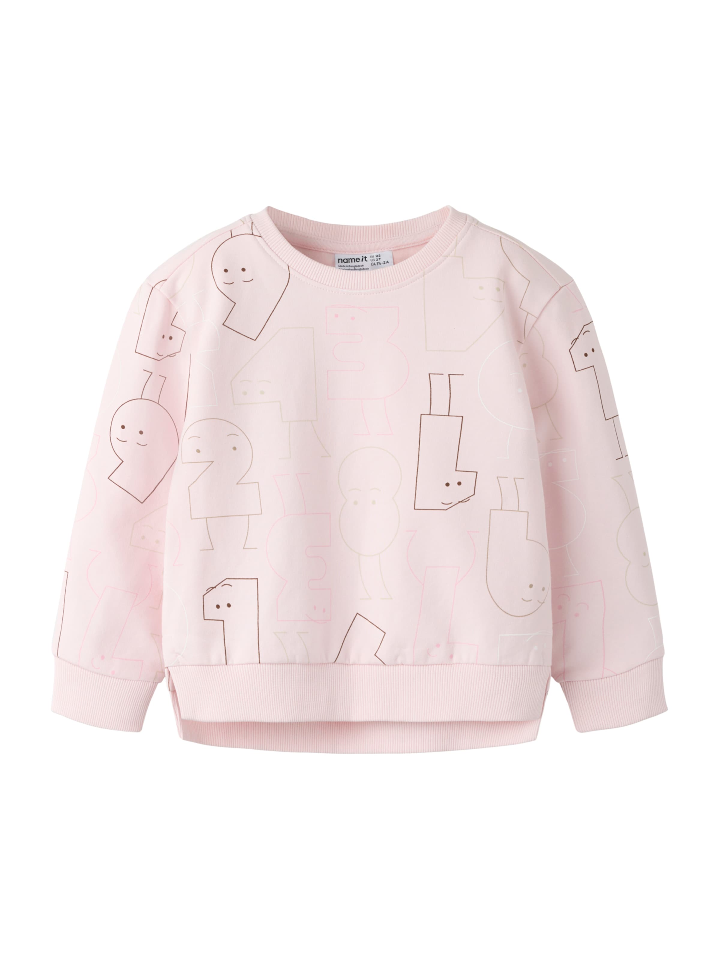 NAME IT - Sweatshirt 'NMFOLYDIA' em rosa: frente