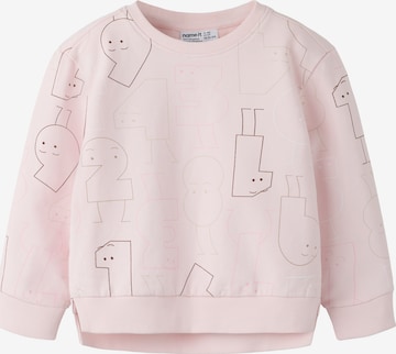 NAME IT - Sweatshirt 'NMFOLYDIA' em rosa: frente