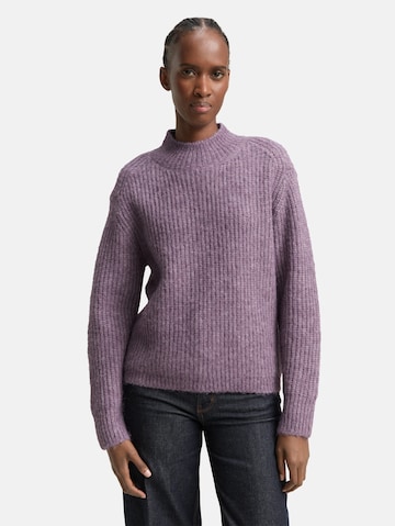 TOM TAILOR DENIM Sweater in Purple: front