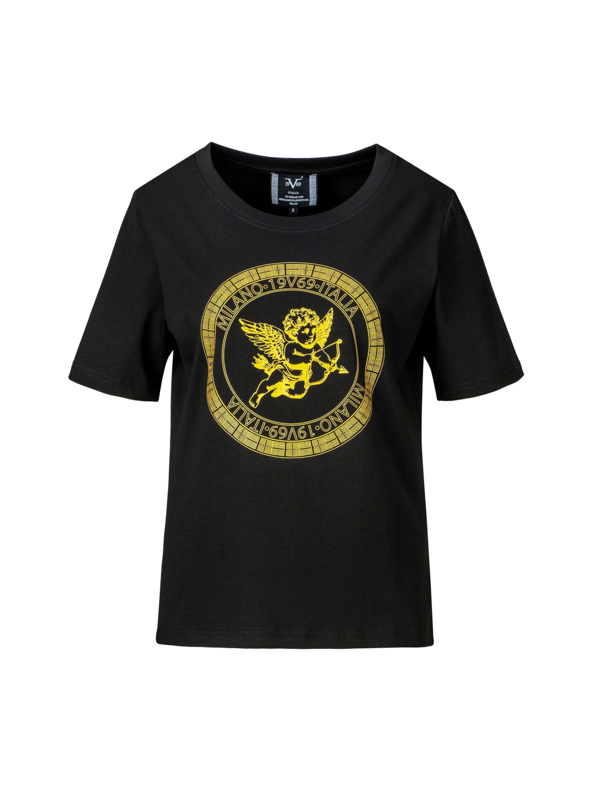 19V69 ITALIA Shirt in Black: front