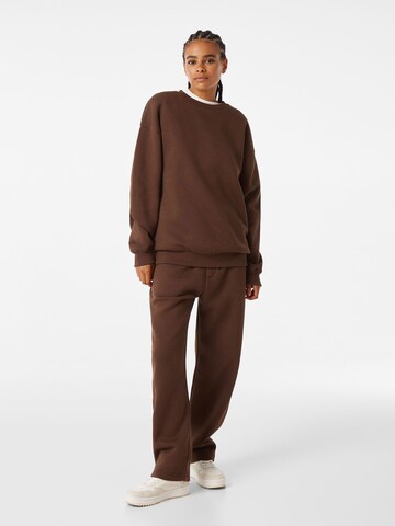 Bershka Sweatsuit in Brown