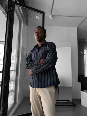 Kleidermafia Comfort fit Overhemd in Blauw