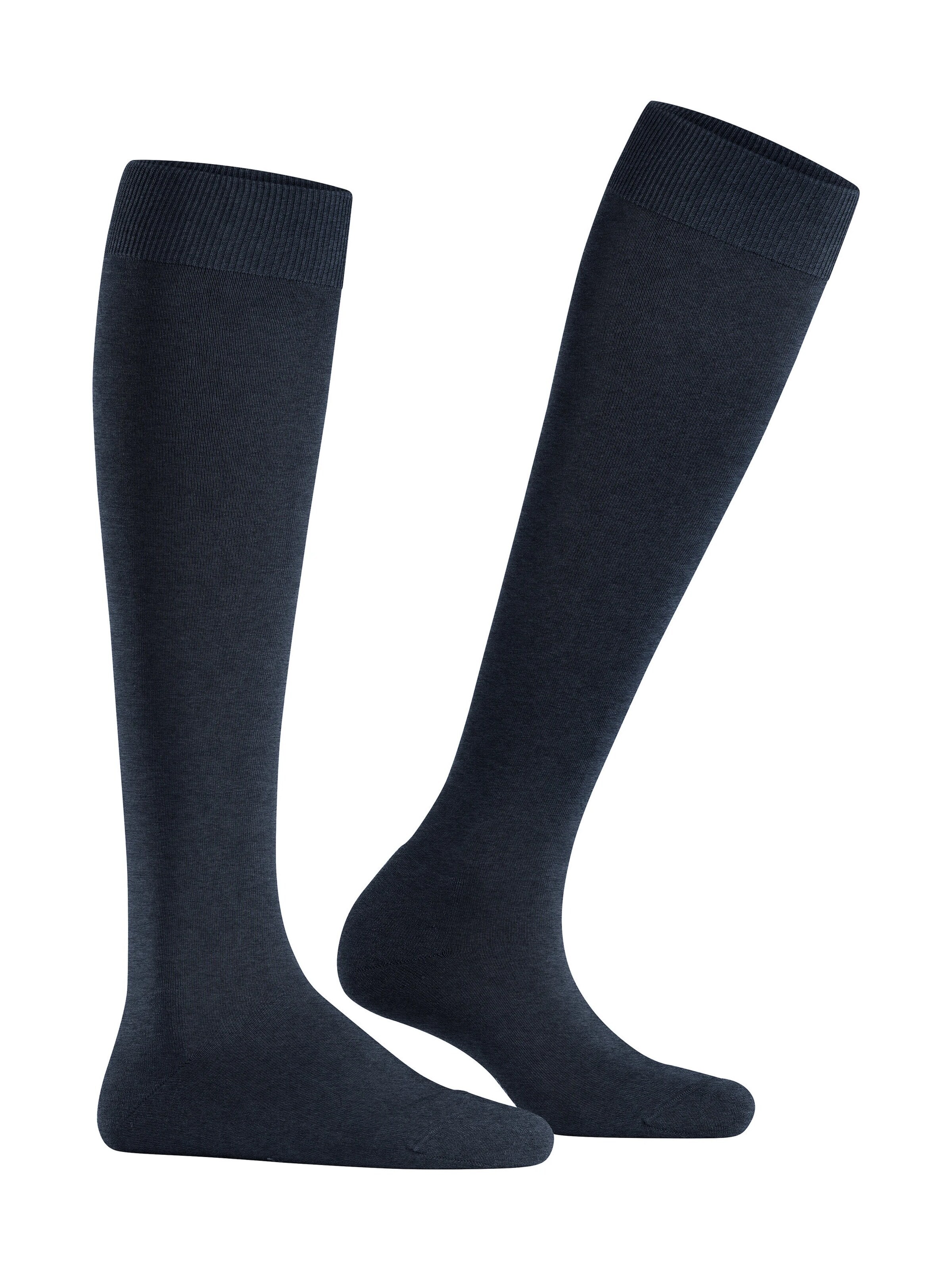FALKE Knee High Socks 'ClimaWool' in Blue