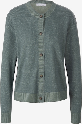Peter Hahn Knit Cardigan in Grey: front