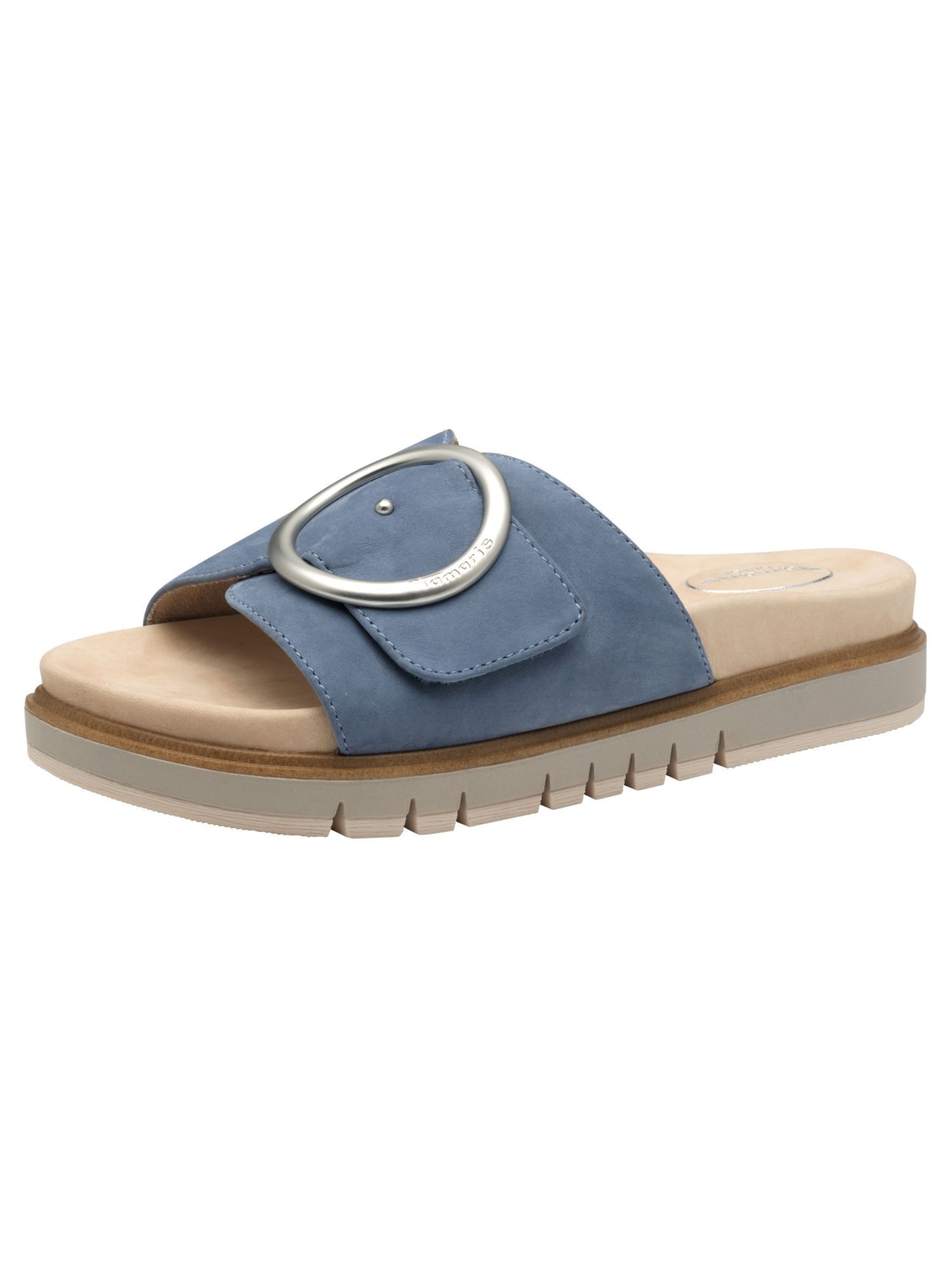 Zoccoletto di Tamaris in blu: frontale